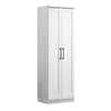 Lyn 71 Inch Storage Cabinet Wardrobe Framed Panel Doors White Solid Wood By Casagear Home BM314888