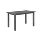 Lisle 48-60 Inch Extendable Dining Table Rectangular Top Gray Solid Wood By Casagear Home BM314900