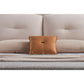 Kia California King Bed Low Profile Ivory Upholstered Pillow Headboard By Casagear Home BM315014