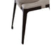 Ahm 23 Inch Dining Chair Set of 2 Curved Padded Beige Faux Leather By Casagear Home BM315030