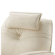 Gymi 39 Inch Swivel Power Recliner with Phone Holder Cushioned Ivory By Casagear Home
