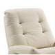 Femi 39 Inch Swivel Power Recliner Infusion Chair Ivory Tufted Fabric By Casagear Home