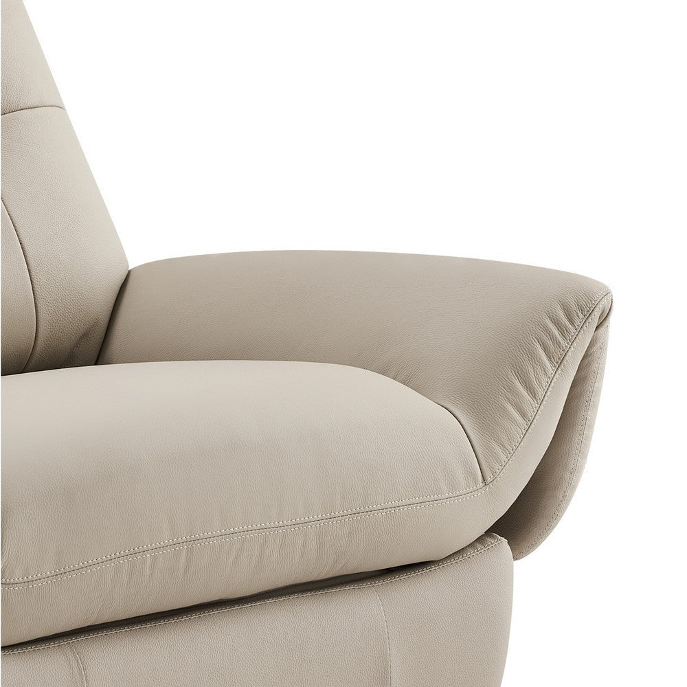 Femi 39 Inch Swivel Power Recliner Infusion Chair Gray Tufted Fabric By Casagear Home