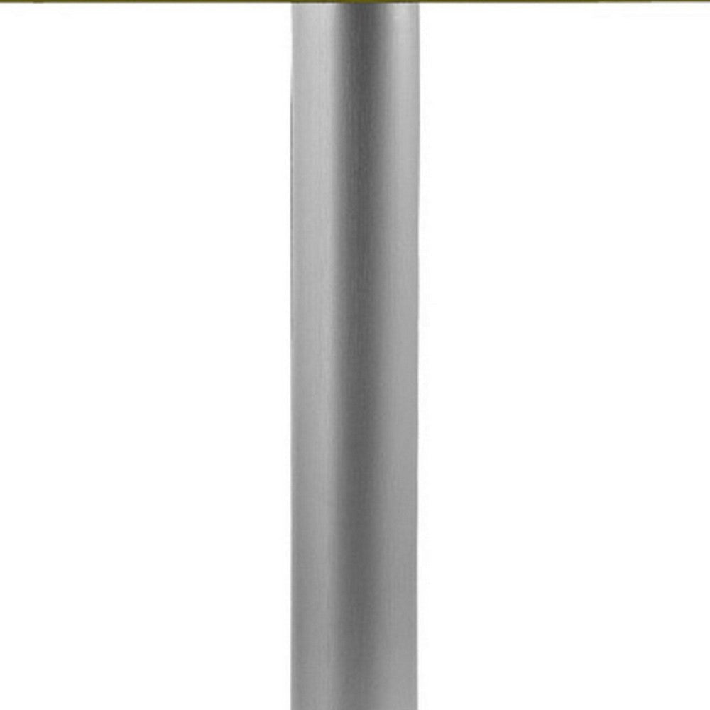 Eva 24 Inch Side End Table Square Green Lacquer Crossed Chrome Steel By Casagear Home