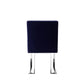 Boly 19 Inch Dining Chair Set of 2 Navy Blue Velvet Foam Chrome Steel By Casagear Home BM315120