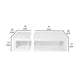 Jack 2 Piece Coffee Table Set 2 Tiers Tempered Glass White Lacquer By Casagear Home BM315122