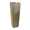 Jo 48 Inch Tall Flower Pot Planter Hidden Indented Box Dark Brown Veneer By Casagear Home BM315130