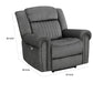 Ben 38 Inch Power Recliner Chair Soft Cushions Gray Microfiber Solid Wood By Casagear Home BM315173