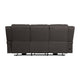 Kate 82 Inch Power Double Recliner Sofa USB Ports Brown Microfiber Wood By Casagear Home BM315186