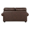 Jade 72 Inch Loveseat Rich Brown Microfiber 4 Pillows Soft Cushions Wood By Casagear Home BM315214