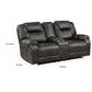 Lily 75 Inch Double Manual Recliner Loveseat Cupholders Brown Microfiber By Casagear Home BM315230