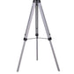 56 Inch Floor Lamp White Tapered Drum Shade Weathered Gray Tripod Base By Casagear Home BM315285