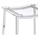 Ani 24 Inch Counter Height Stool Set of 2 Acrylic Clear Chrome Metal By Casagear Home BM315319