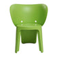 Fyna 16 Inch Kids Chair with Curved Back, Elephant Trunk Design, Green By Casagear Home
