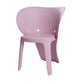 Fyna 16 Inch Kids Chair with Curved Back Elephant Trunk Design Pink By Casagear Home BM315363