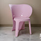 Fyna 16 Inch Kids Chair with Curved Back Elephant Trunk Design Pink By Casagear Home BM315363