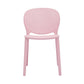 Gyna 14 Inch Kids Side Chair Round Dotted Backrest Armless Pink By Casagear Home BM315369