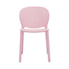 Gyna 14 Inch Kids Side Chair Round Dotted Backrest Armless Pink By Casagear Home BM315369