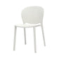 Gyna 14 Inch Kids Side Chair, Round Dotted Backrest, Armless, White By Casagear Home