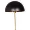 62 Inch Floor Lamp Umbrella Dome Style Shade Round Black Base Gold Metal By Casagear Home BM315374