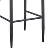 Gen 29 Inch Barstool Chair Cushioned Set of 2 Taupe Gray Faux Leather Black BM315381