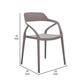 Geni 23 Inch Side Dining Chair Set of 4, Indoor Outdoor, Gray Finish By Casagear Home
