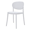 Heem 19 Inch Side Dining Chair Set of 4 Armless Indoor Outdoor White By Casagear Home