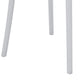 Heem 19 Inch Side Dining Chair Set of 4 Armless Indoor Outdoor White By Casagear Home