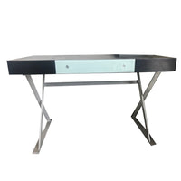 Wenge Brown and Chrome and White