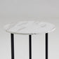 Shy Modern Side End Table Set of 3 Round White Gray Black Faux Marble By Casagear Home BM315419