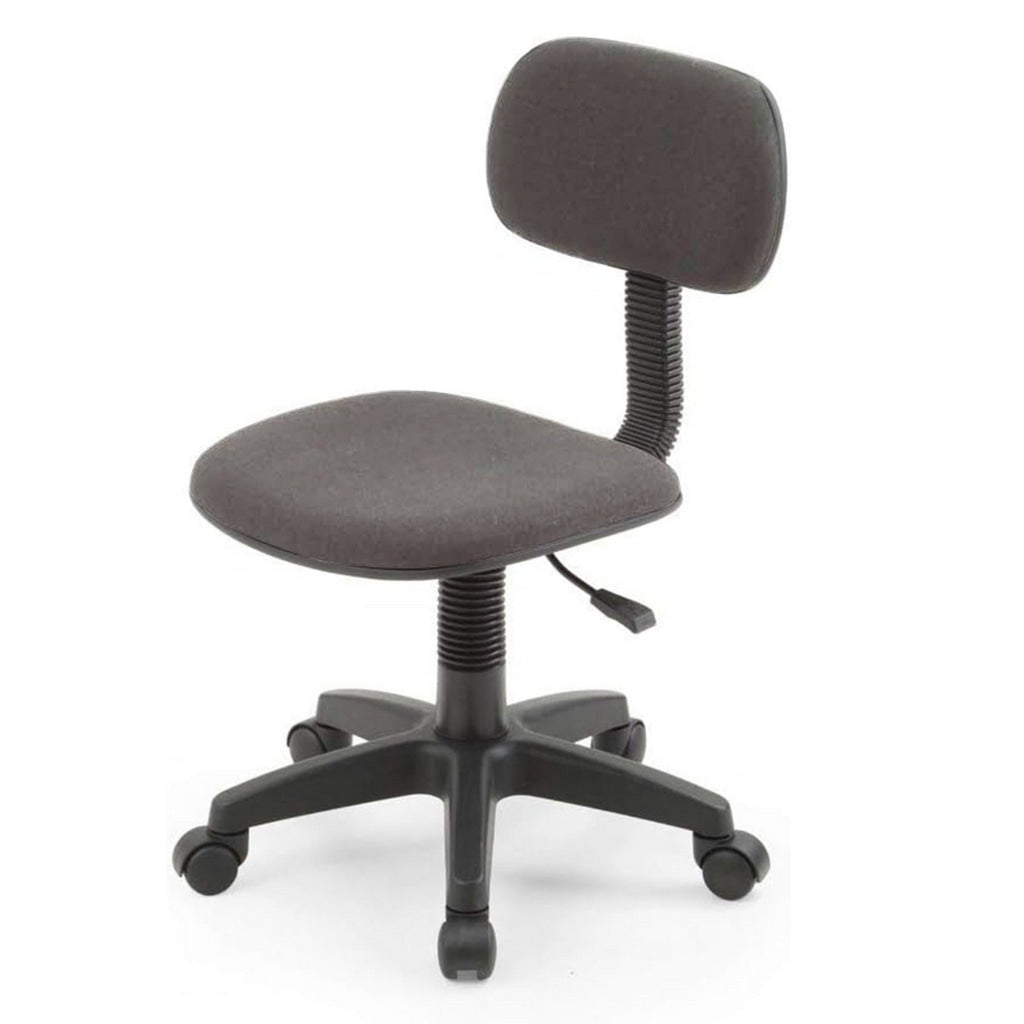 Gyna 20 Inch Swivel Office Computer Chair Armless Ergonomic Design Gray By Casagear Home BM315438