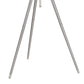 66 Inch Floor Lamp with White Drum Shade Modern Chrome Metal Tripod Base By Casagear Home BM315444