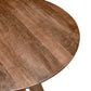 Dri 42 Inch Bar Table Round Top Pyramid Base Brown Solid Mango Wood By Casagear Home BM315457