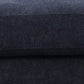 Jake 85 Inch Sofa Black Chenille and Plush Foam Cushions Metal Legs By Casagear Home BM315478