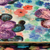 Set of 2 Decorative Trays, Floral Print Design, Cutout Handles, Multicolor By Casagear Home