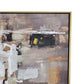 36 x 47 Inch Modern Wall Art, Home Decor Canvas Oil Painting, Gold White By Casagear Home