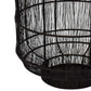 Fyn 20 Inch Decorative Candle Lantern, Boho Style Decor, Black Metal By Casagear Home