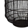 Fyn 20 Inch Decorative Candle Lantern Boho Style Decor Black Metal By Casagear Home BM315692