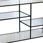 35 Inch Plant Stand Console Table 4 Shelves Rectangular top Black Metal By Casagear Home BM315705