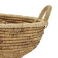 Decorative Storage Basket Set of 2, Handwoven Water Hyacinth Rope, Brown By Casagear Home