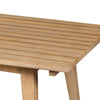 Ann 51 Inch Outdoor Patio Coffee Table Natural Eucalyptus Wood Slatted By Casagear Home BM315713