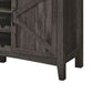 Syna 45 Inch Buffet Cabinet with 3 Storage Drawers Wine Rack Gray By Casagear Home BM315775