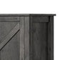 Lyxa 59 Inch Sideboard Storage Cabinet Farmhouse Rustic Brown Wood By Casagear Home BM315778