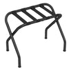 Rami 27 Inch Luggage Rack Slatted Shelf Foldable Crossed Body Black By Casagear Home BM315809