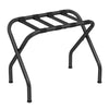 Rami 27 Inch Luggage Rack, Slatted Shelf, Foldable, Crossed Body, Black By Casagear Home