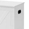 39 Inch Storage Bench, 2 Safety Hinges, Seat Cabinet, Farmhouse White Wood By Casagear Home