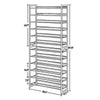 Gaco 87 Inch Shoe Rack 12 Shelves Stackable Metal Frame Black Finish By Casagear Home BM315874