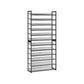 Gaco 87 Inch Shoe Rack 12 Shelves Stackable Metal Frame Black Finish By Casagear Home BM315874