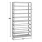 Gaco 63 Inch Shoe Rack, 10 Shelves, Stackable Metal Frame, Black Finish By Casagear Home