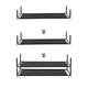 Gaco 69 Inch Shoe Rack 10 Shelves Stackable Metal Frame Black Finish By Casagear Home BM315877